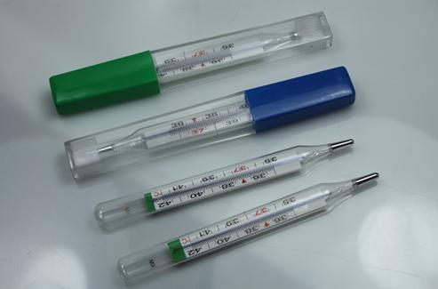 Mercury free thermometer